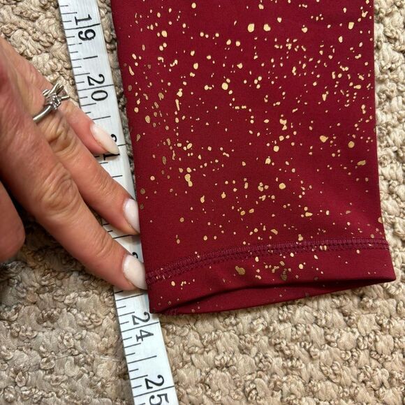 Zyia Active Red Stay Gold Light n Tight Hi-Rise 7/8 Leggings Size 4. - Picture 11 of 14